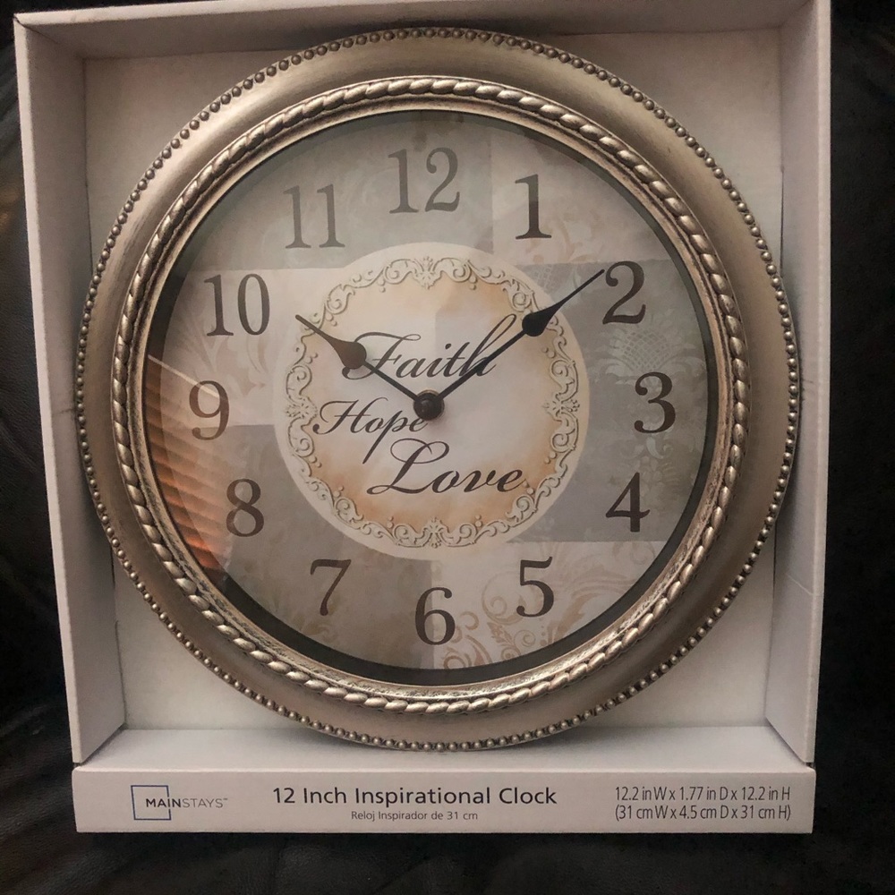 12 inch inspirational clock